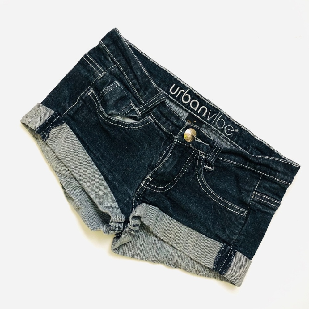 Dark/Black Jean Shorts